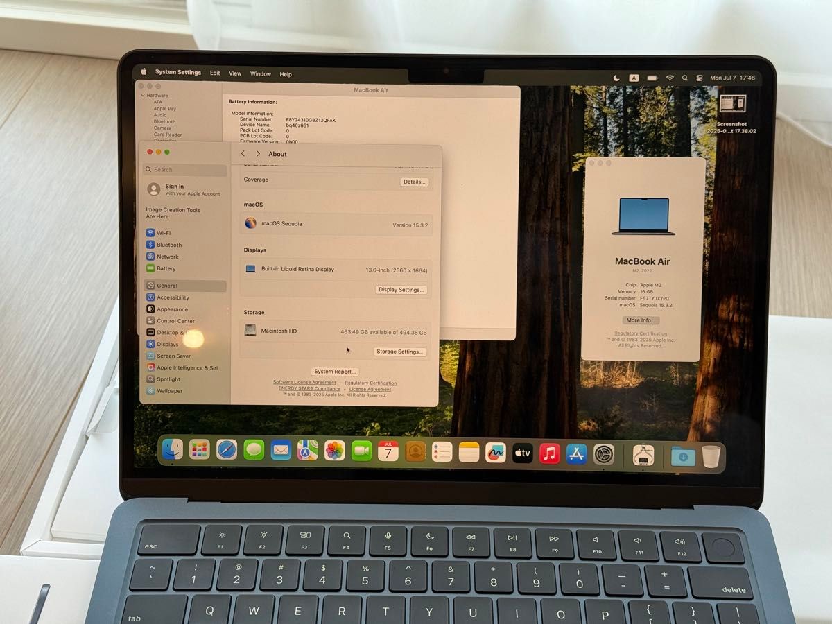 Apple macbook air m2 13インチ 16gb 512ssd ミッドナイト US配列