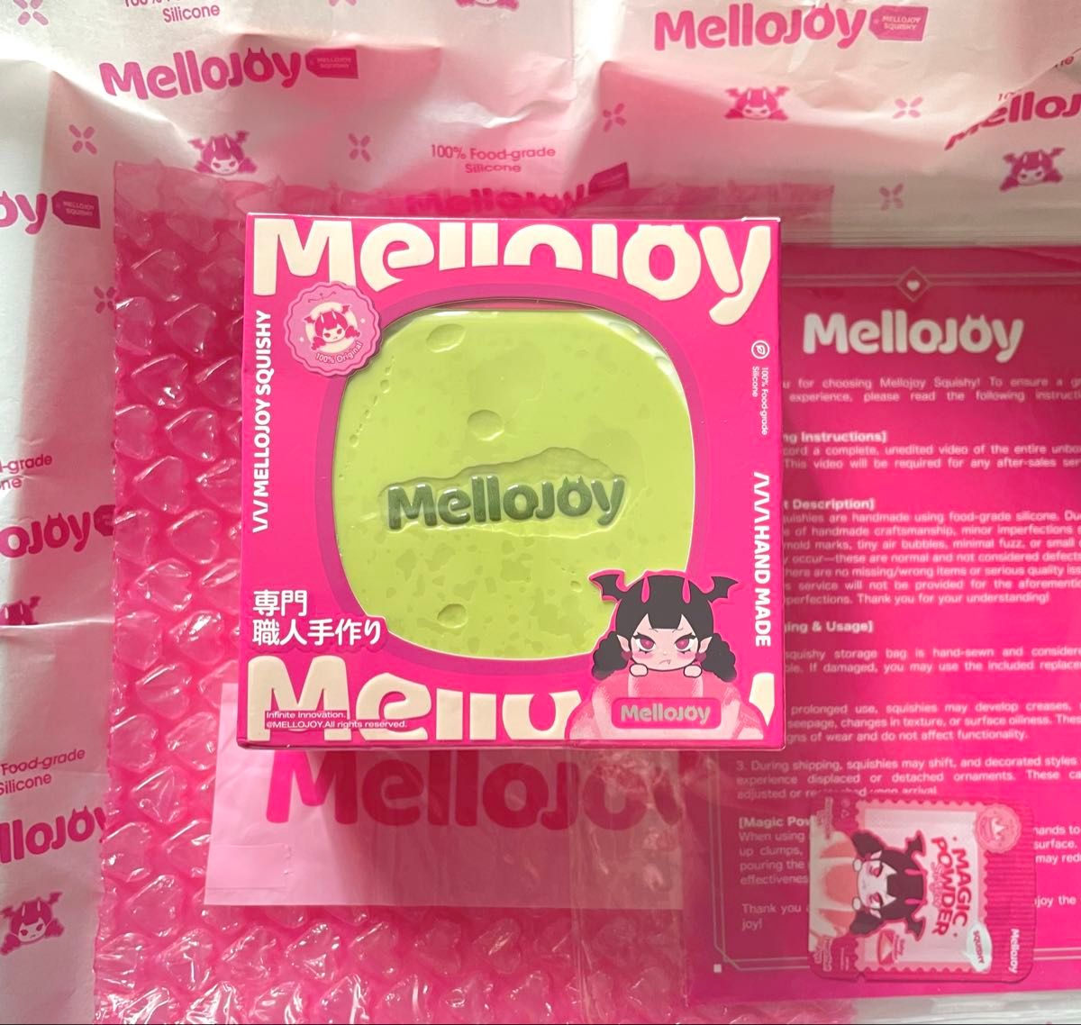 Mellojoy スクイーズ 贅沢 スフレ 抹茶 未開封 クリーミークリーム