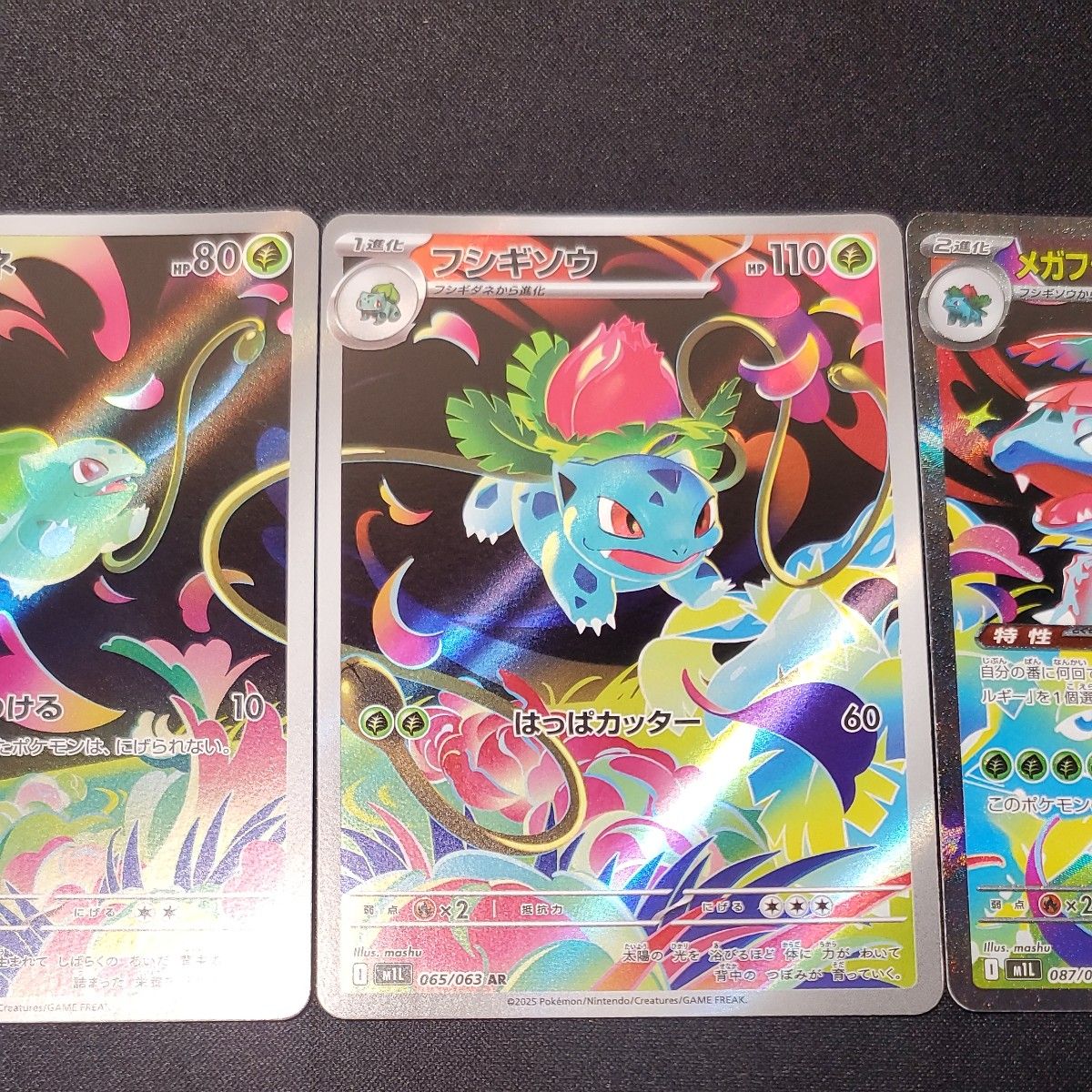 ポケモンカード【連結イラスト】メガフシギバナex SAR フシギソウAR