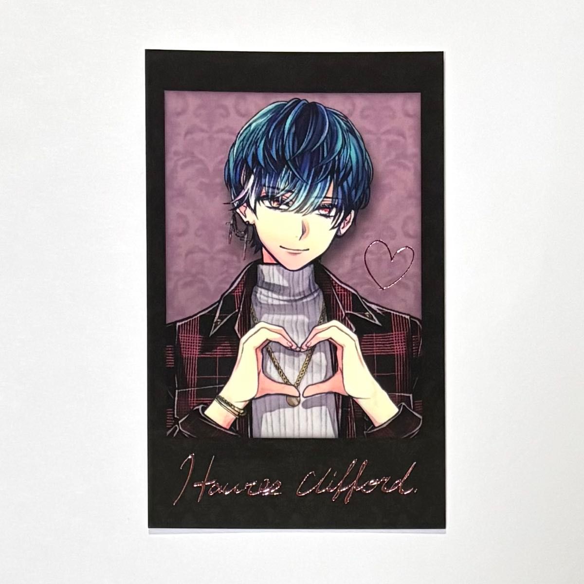 悪魔執事と黒い猫 あくねこ バレンタイン チェキ風カード 箔押し レア