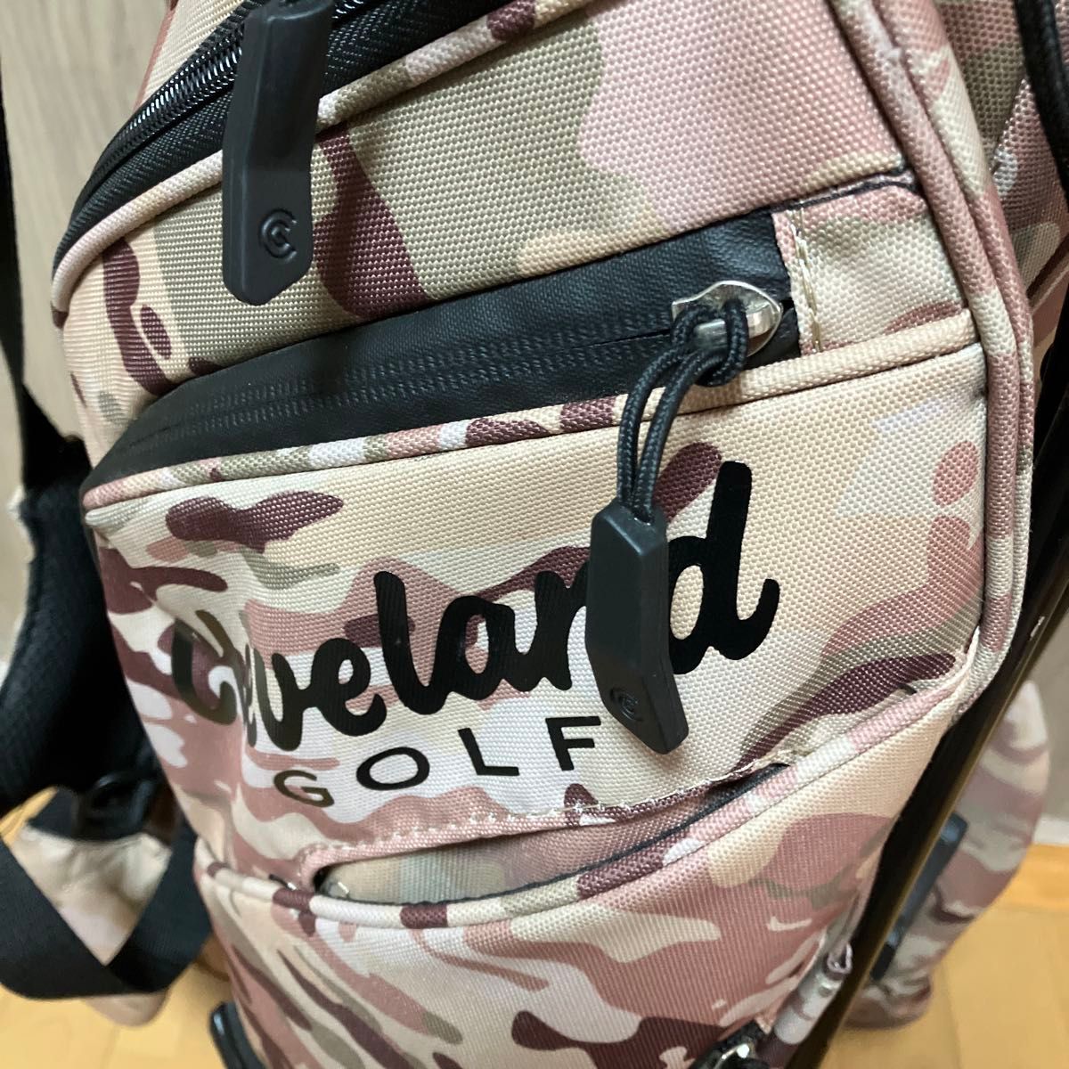 クリーブランド ゴルフ 14分割キャディバッグ スタンド式 迷彩柄 未