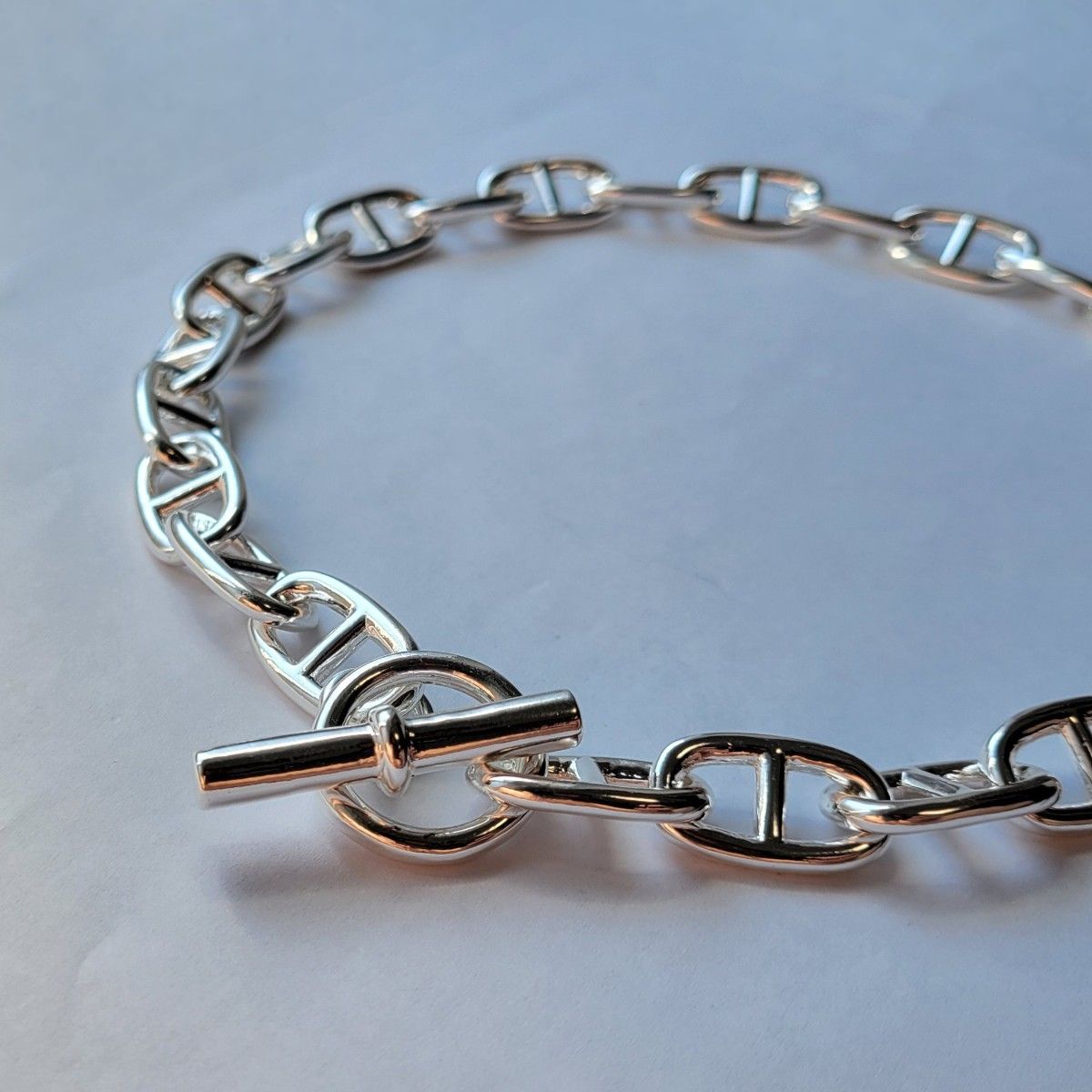 ヴィンテージ シェーヌダンクル デザイン シルバー 925 ネックレス