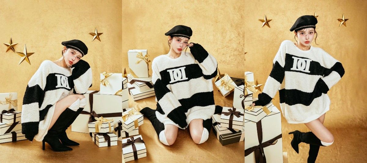 ダーリッチ darich アップリケブークレトップス ミニワンピース MIX