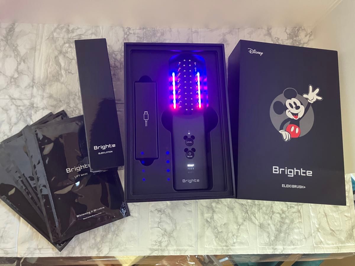 Brighte ELEKIBRUSH+ ディズニー ミッキー 美顔器 スカルプブラシ