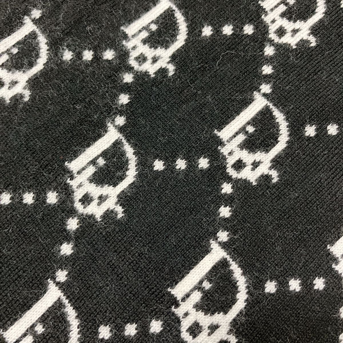 ディオール dior トロッター ウール マフラー ブラック Y689 ストール