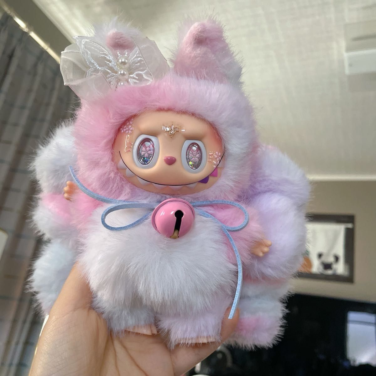 1点のみ）LABUBU ZIMOMOラブブ ぬいぐるみ ふわふわ ピンクと紫