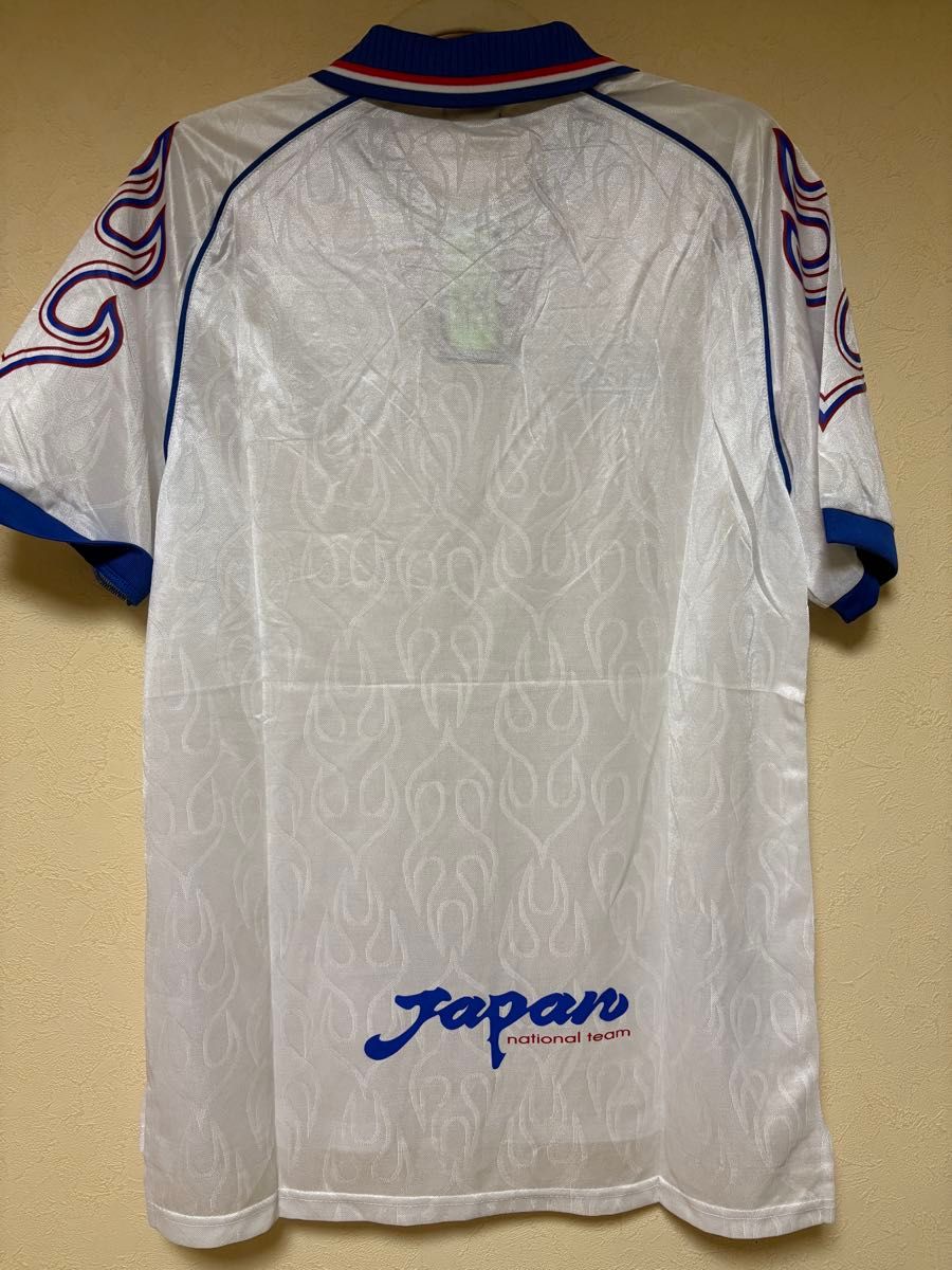 アシックス 日本代表 ユニフォーム 炎柄 サッカー W杯 96-97｜Yahoo