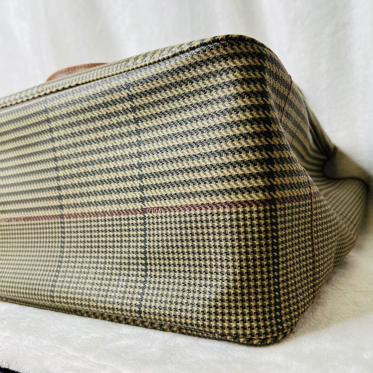 Polo Ralph Lauren ヴィンテージ トートバッグ PVC 千鳥柄 ポロ ラルフ