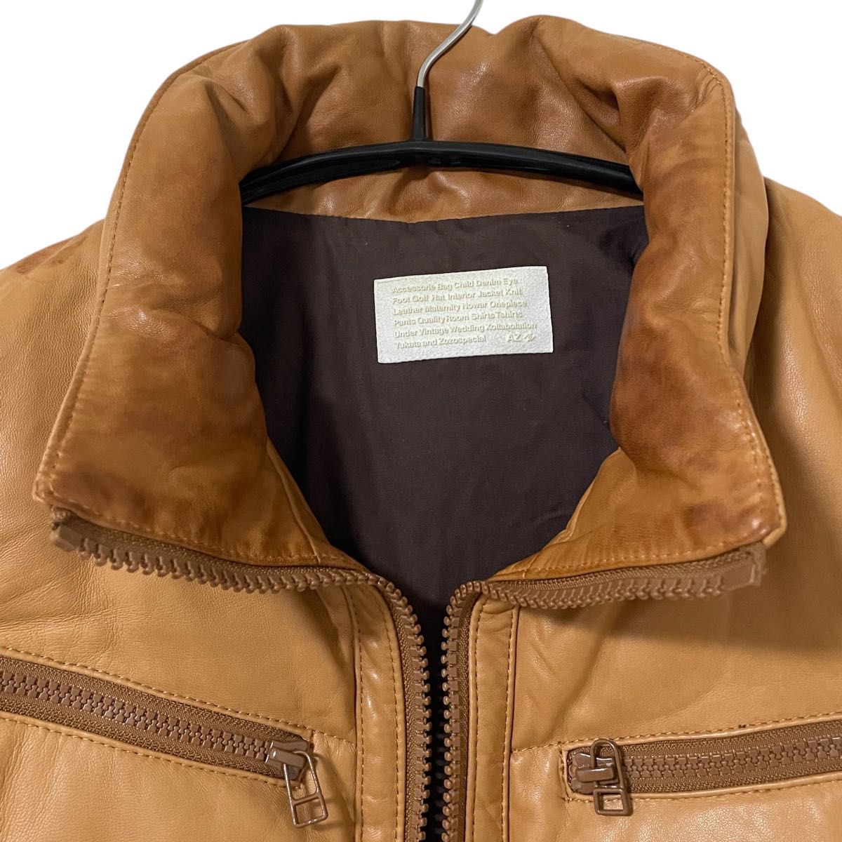 AZ by junhashimoto ジュンハシモト リアルレザーダウンジャケット