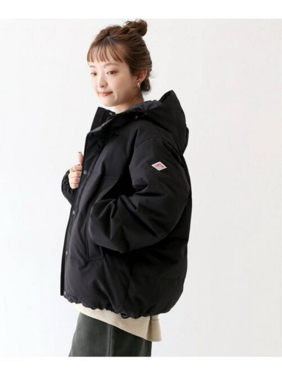 新品 ダントン t/c short ダウンコート ダウンジャケット ブラック M
