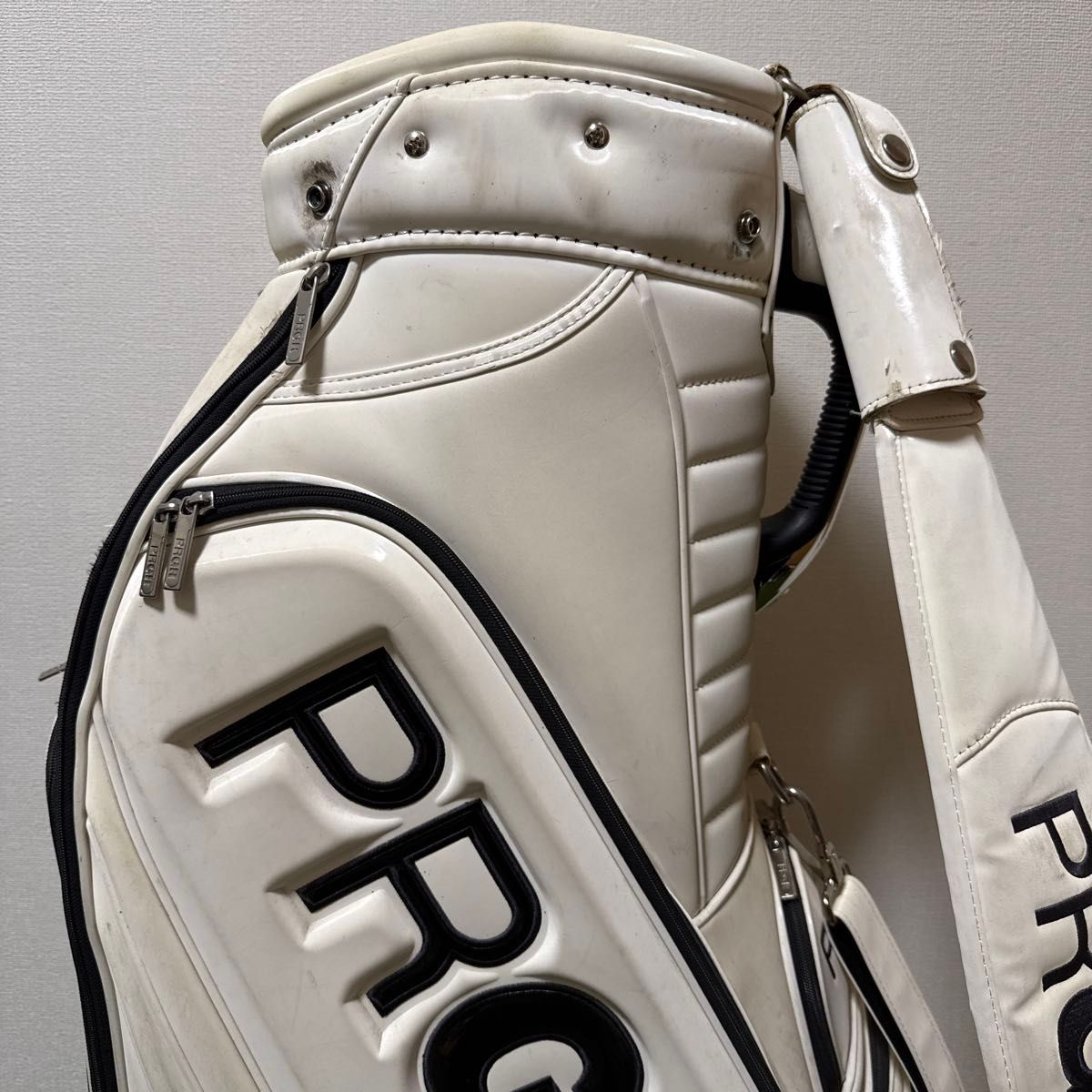 PRGR プロギア キャディバッグ ホワイト ゴルフバッグ｜Yahoo!フリマ