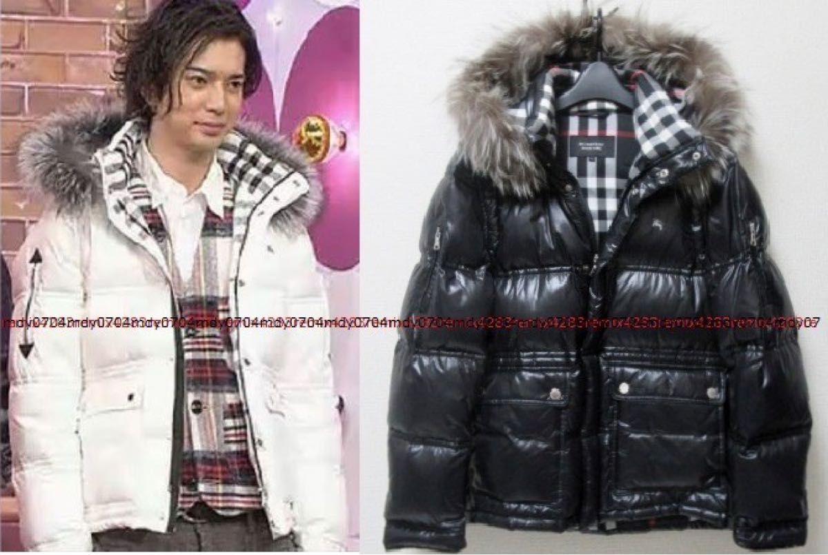 サイズ LL 極美品 松潤着 バーバリー ブラックレーベル 希少 6WAY