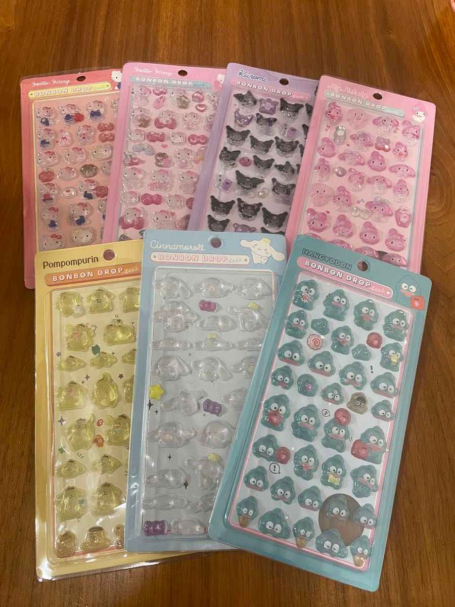 ボンボンドロップシール (サンリオ7種類セット)｜Yahoo!フリマ（旧
