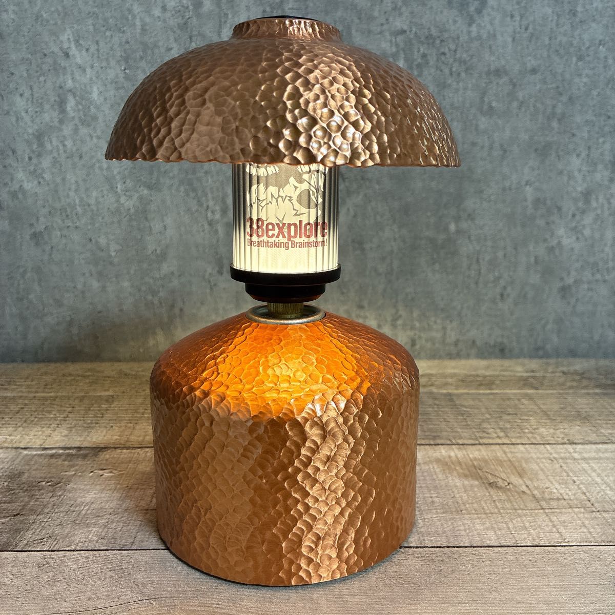 銅製 槌目 OD缶カバー 250用 38灯 copper コッパー ガス缶カバー