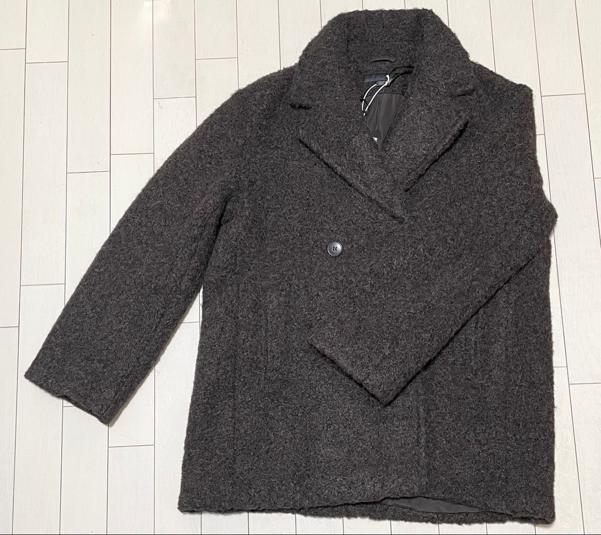 ZARA ブークレダブルブレストミディ丈コート M 新品｜Yahoo!フリマ（旧