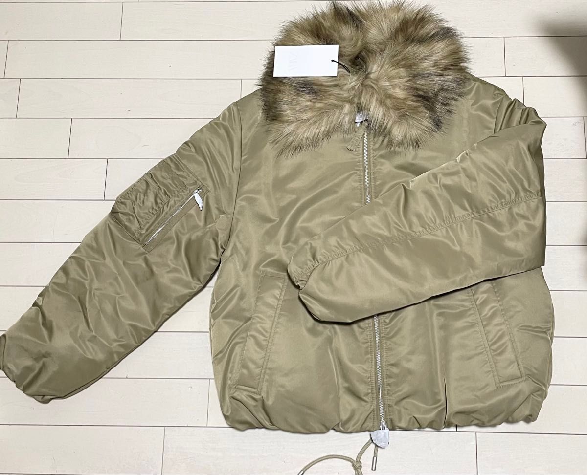 ZARA フェイクファーボンバージャケット M 新品｜Yahoo!フリマ（旧