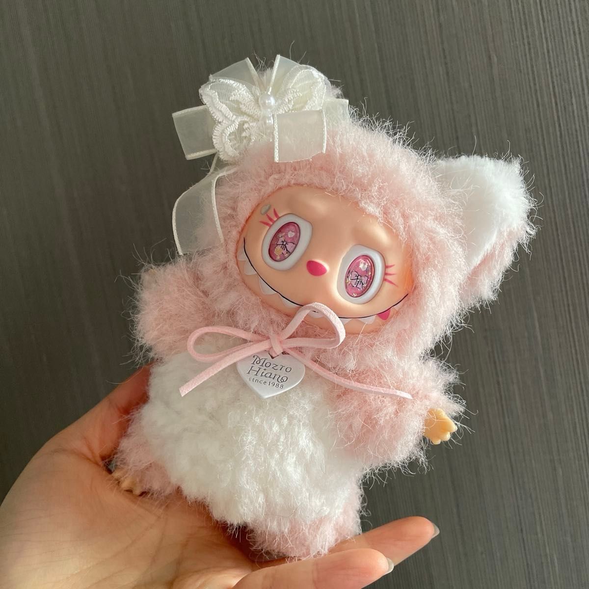 ラブブ ピンク ぬいぐるみ ふわふわ LABUBU ぬいぐるみ マスコット