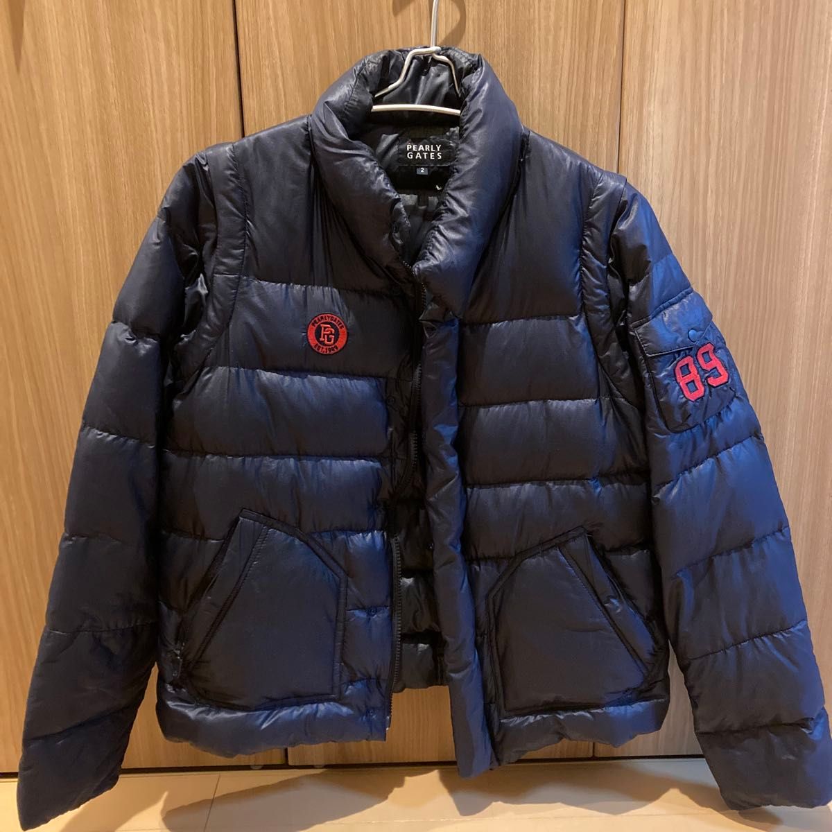 パーリーゲイツ ダウン ジャケット 89ロゴ ネイビー ゴルフウェア