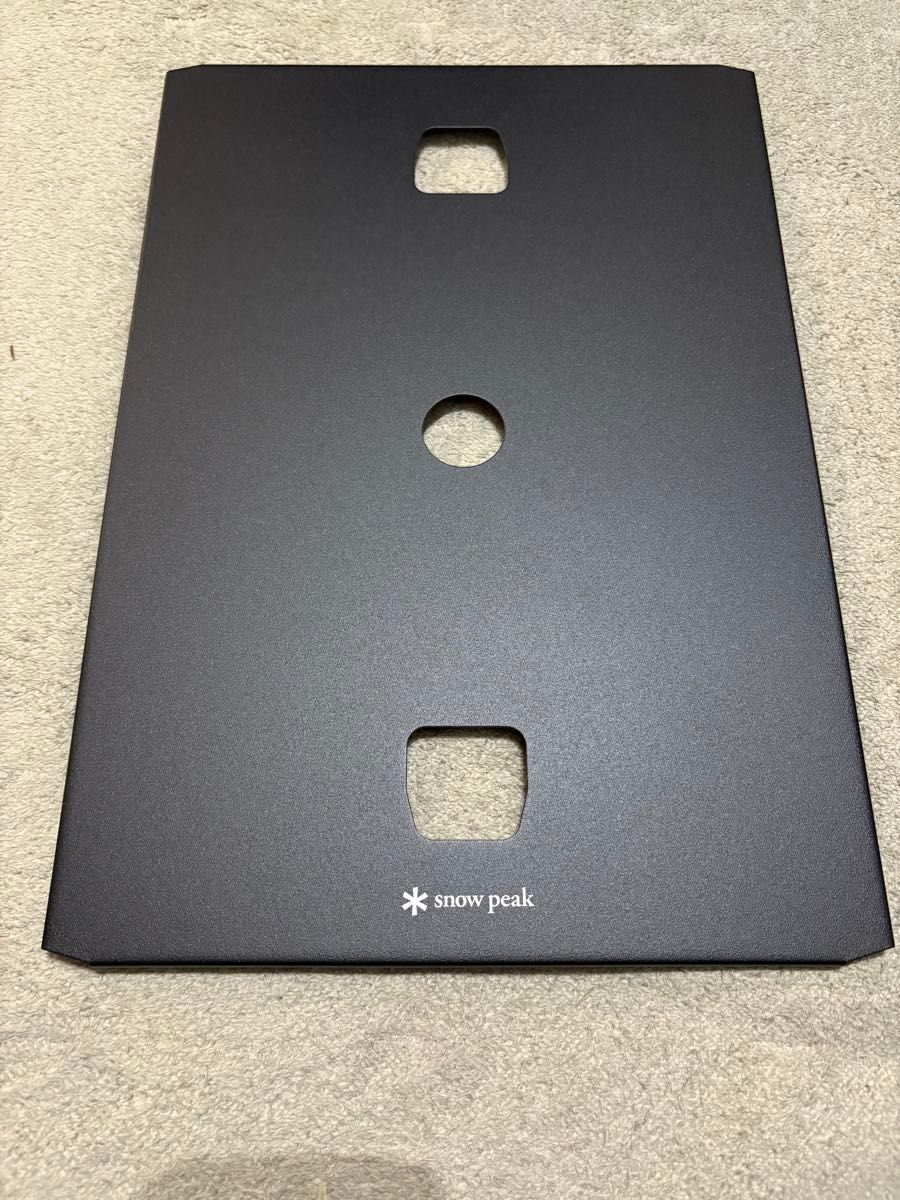 スノーピークお詫びの品 フラットバーナー専用 リッドトレーブラック