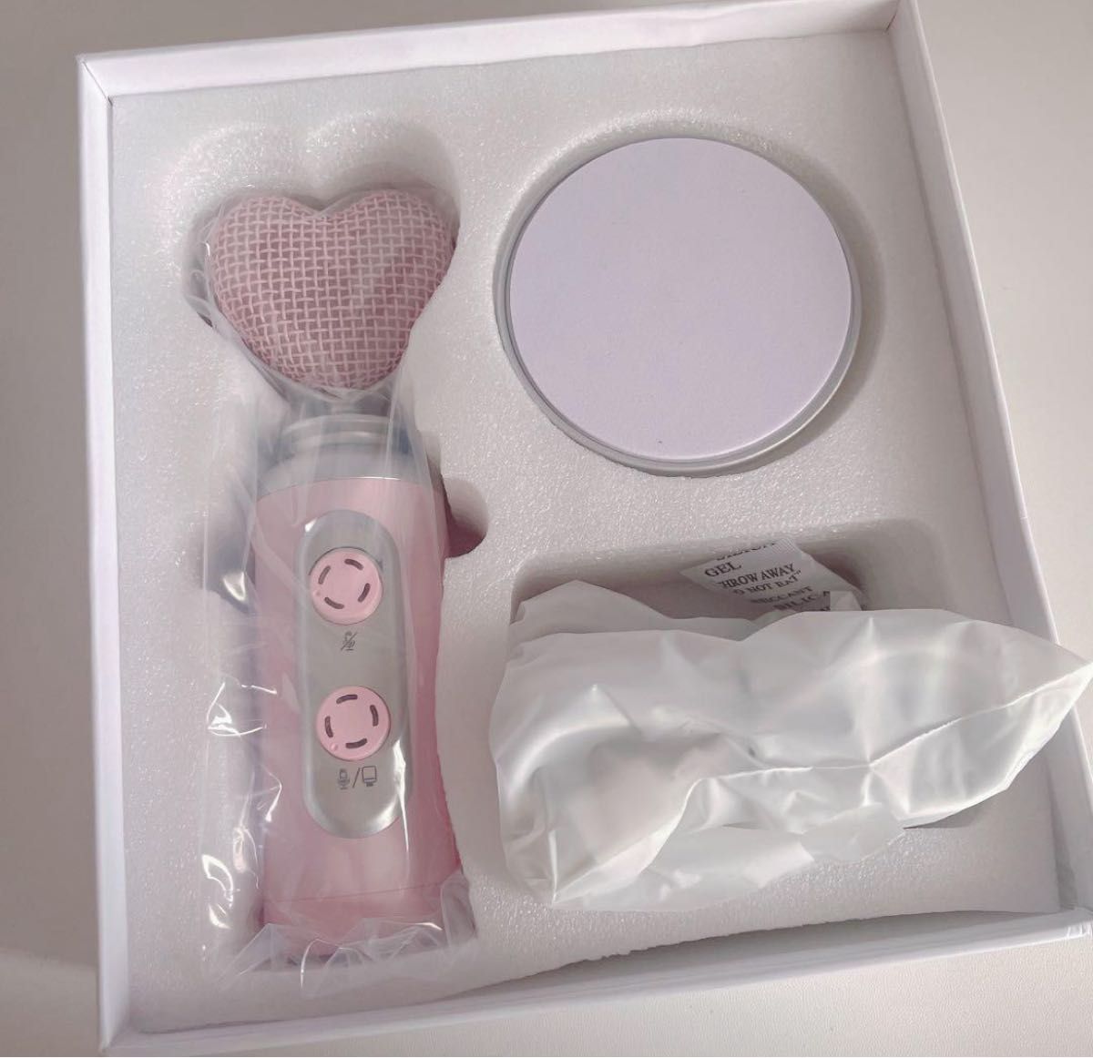 新品】EALSEN ハート型 コンデンサーマイク ピンク スタンド付き