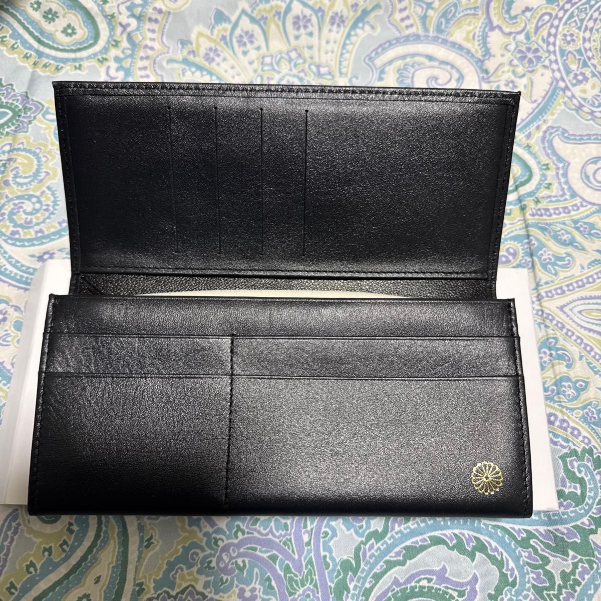 皇居 特選牛革 長財布 レザー ブラック 特製長財布｜Yahoo!フリマ（旧