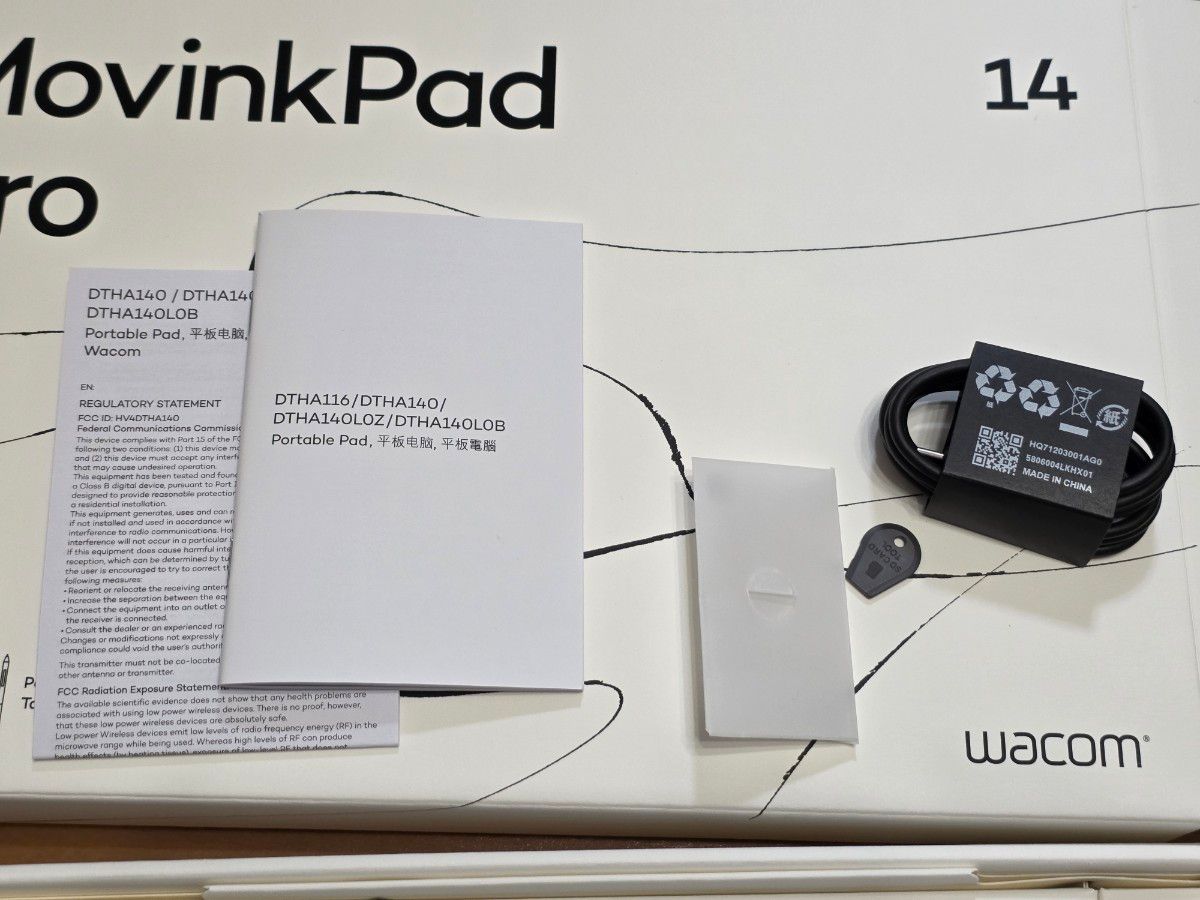 Wacom MovinkPad Pro 14 中古Androidタブレット 専用カバー付き ワコム