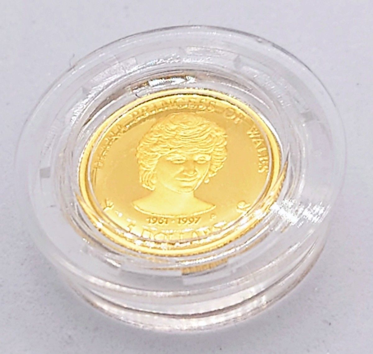 1997年 クック諸島「ダイアナ妃崩御」5ドル金貨 1/25オンス 純金