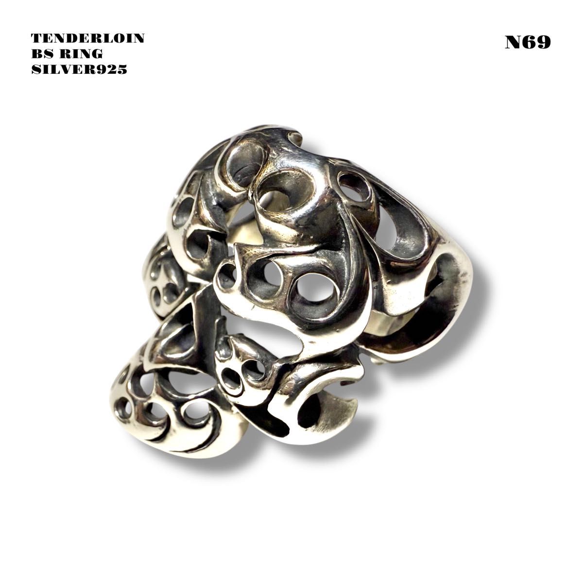 人気品 TENDERLOIN テンダーロイン T-SKULL RING BS ボルネオスカル