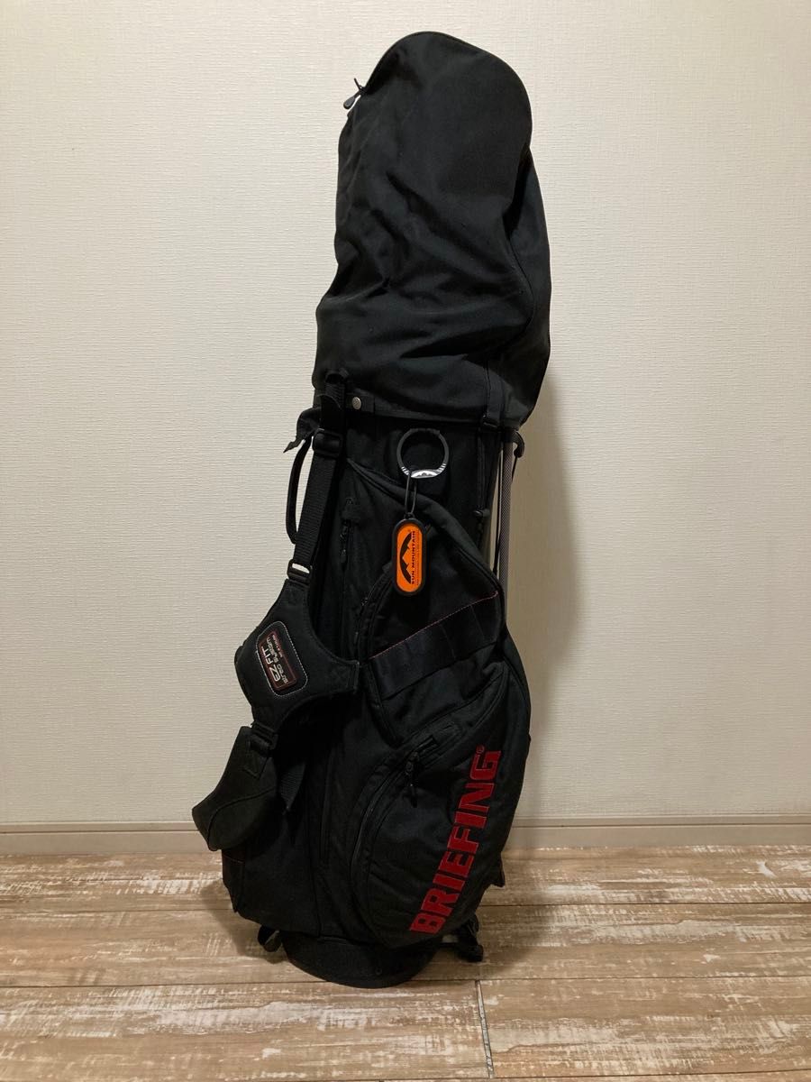 BRIEFING ブリーフィング キャディバッグ ゴルフバッグ 黒 サン