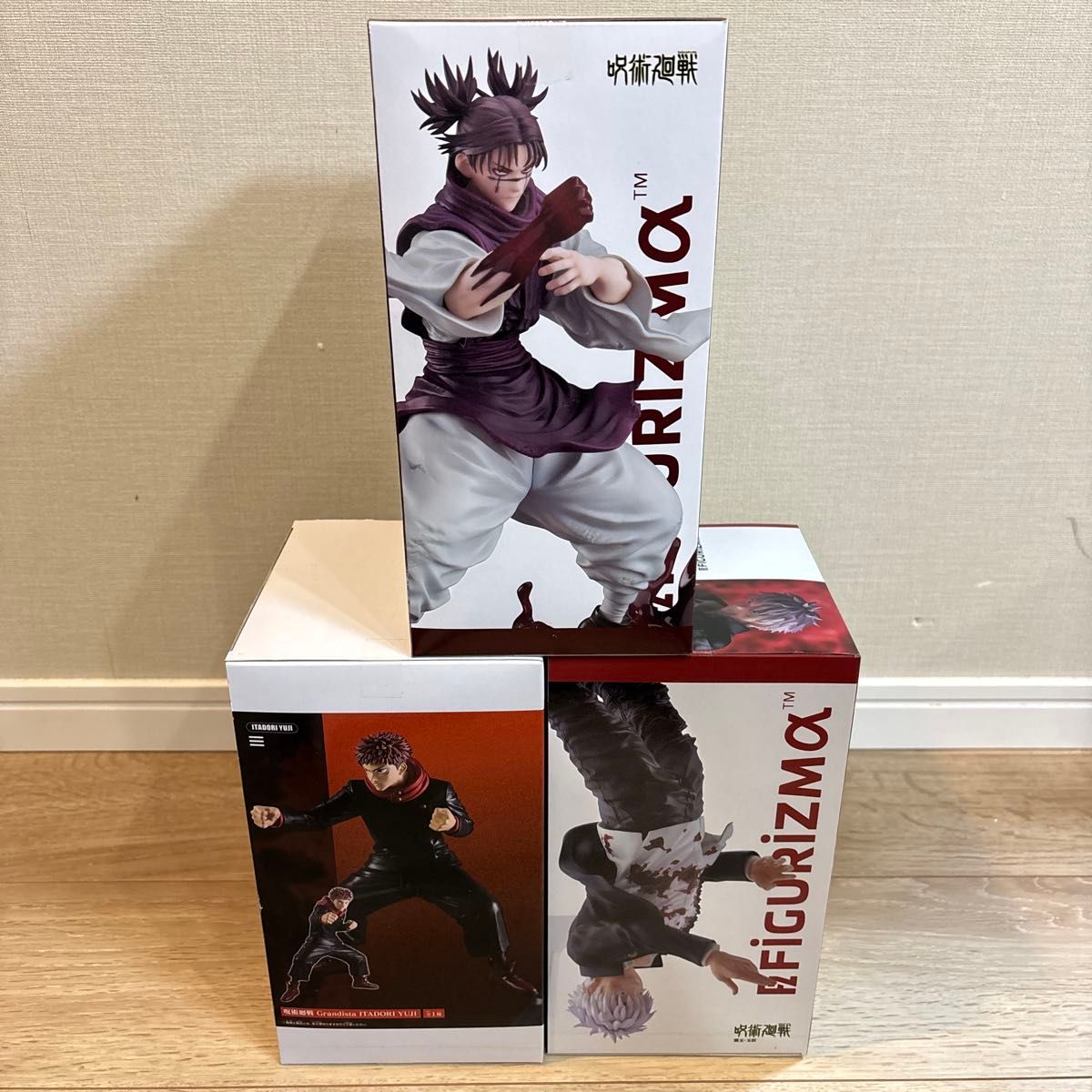 呪術廻戦 Grandista 虎杖悠仁 FIGURIZMα 脹相 五条悟 フィギュア3点