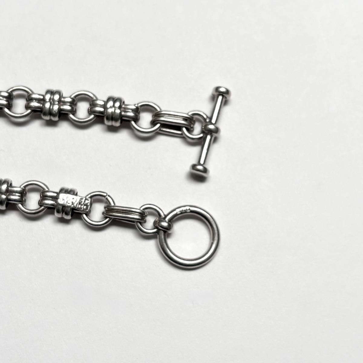 メキシコ製 VINTAGE シルバー925 taxco ダブルノットチェーンリンク