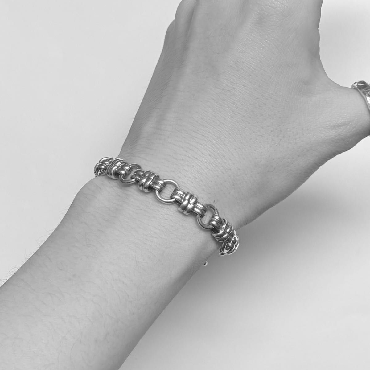 メキシコ製 VINTAGE シルバー925 taxco ダブルノットチェーンリンク