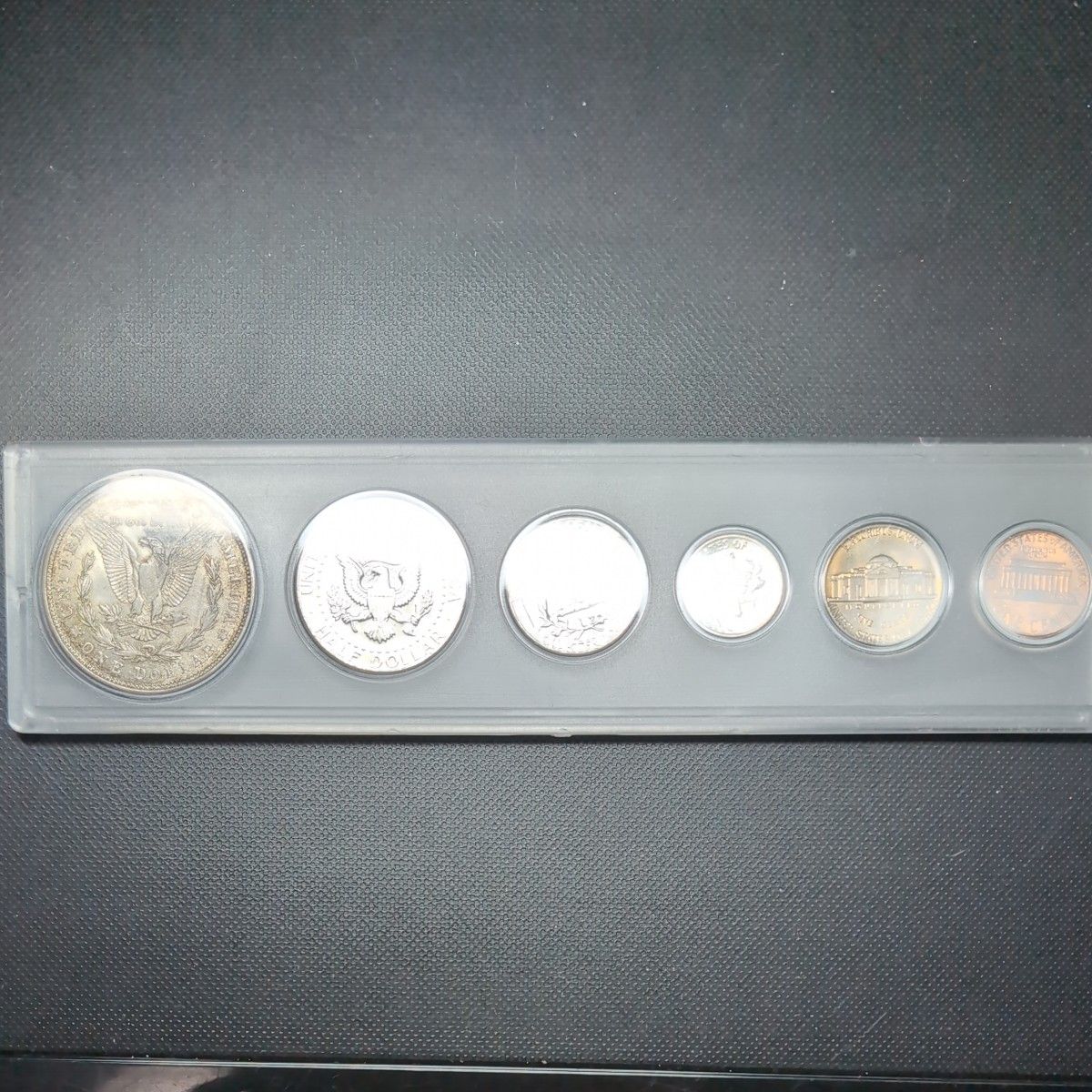 ケース付き アメリカ モルガン ケネディ ハーフ クォーター ダイム 他