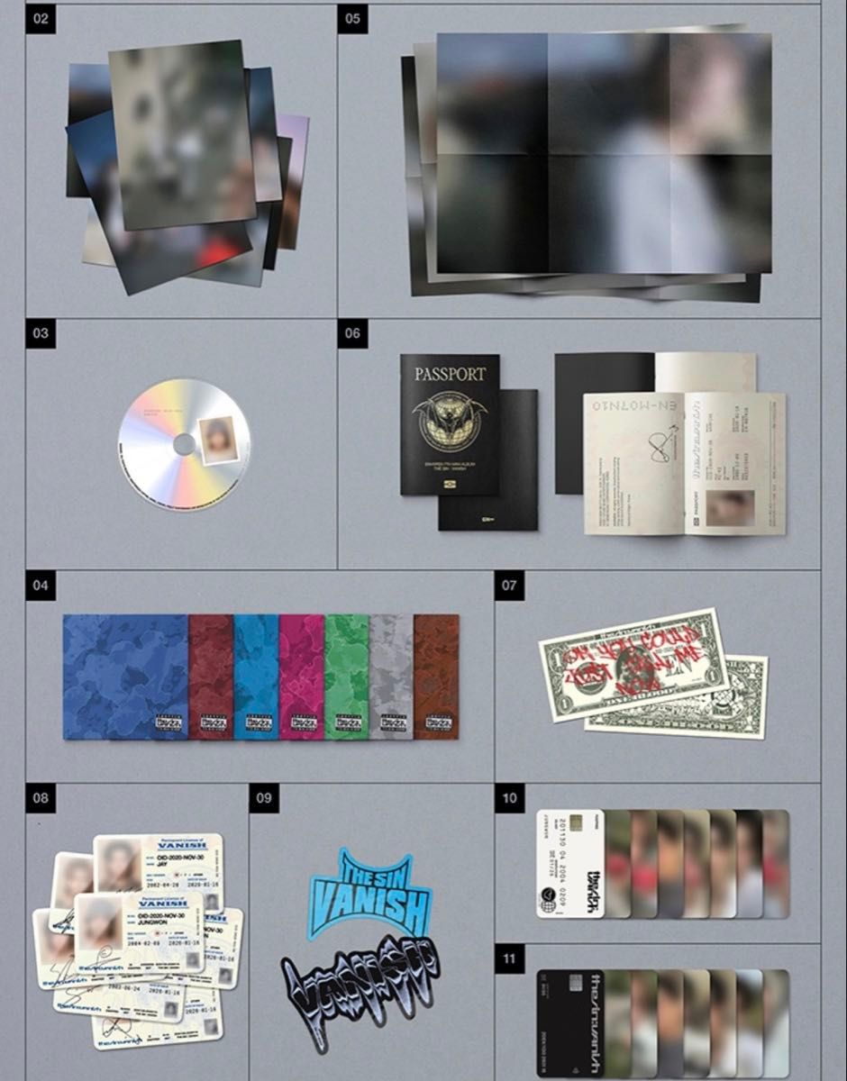 ENHYPEN ジェイク コンプセット アルバム『THE SIN VANISH』 FUGITIVES