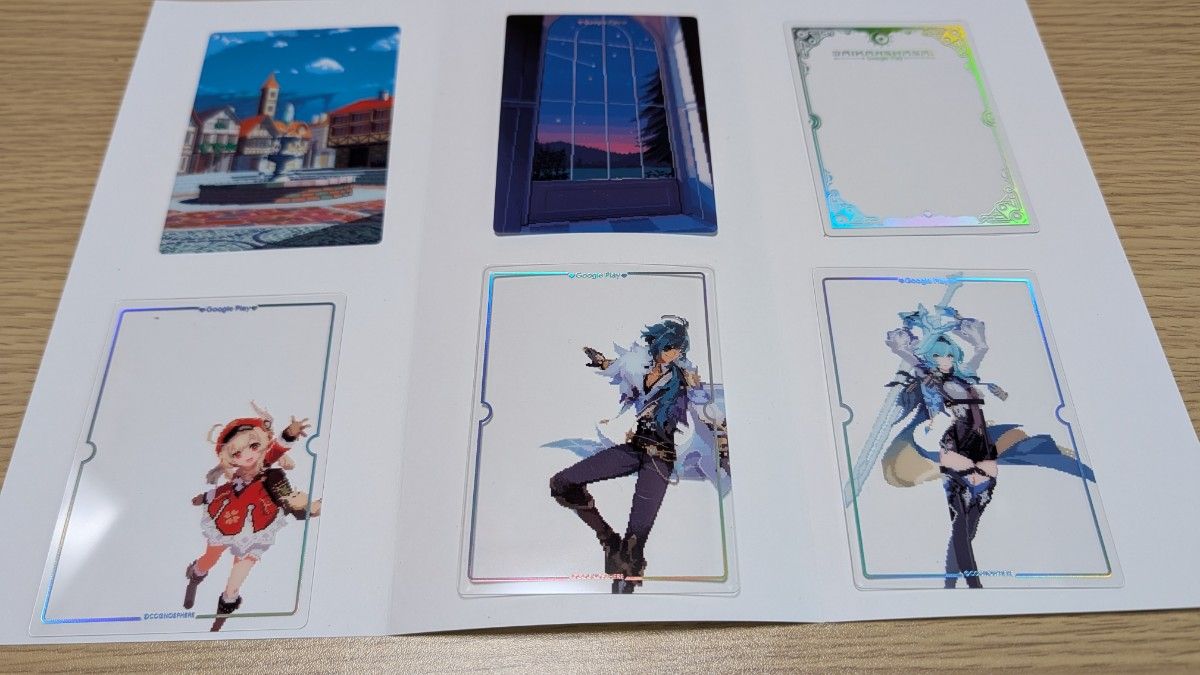 原神】Google Play大感謝祭 オリジナルカード詰め合わせ (クレー