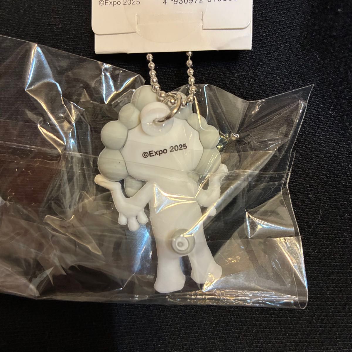 白ミャクミャク ボールチェーンキーホルダーA EXPO2025 大阪関西万博