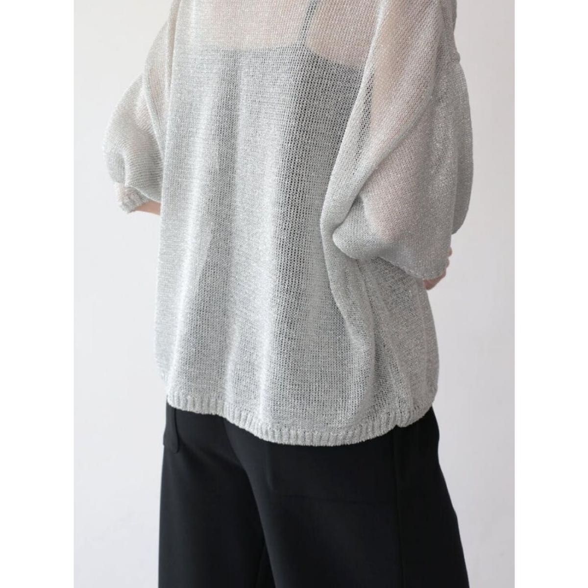 新品未使用】ヤマダヤ Aga（アーガ）2WAY甘編みラメニットPO｜Yahoo