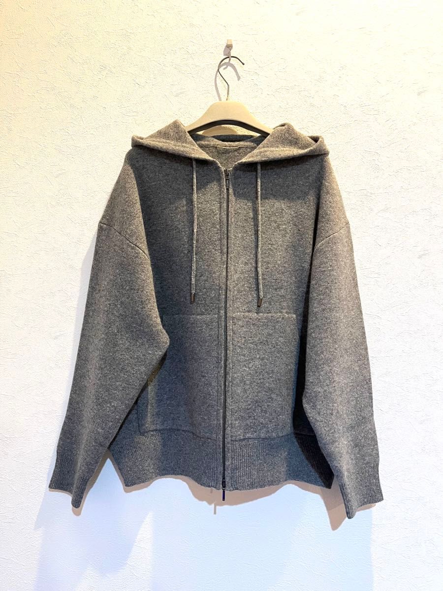 L'Appartement 24年 GRAY KNIT HOODIE PARKA｜Yahoo!フリマ（旧PayPay