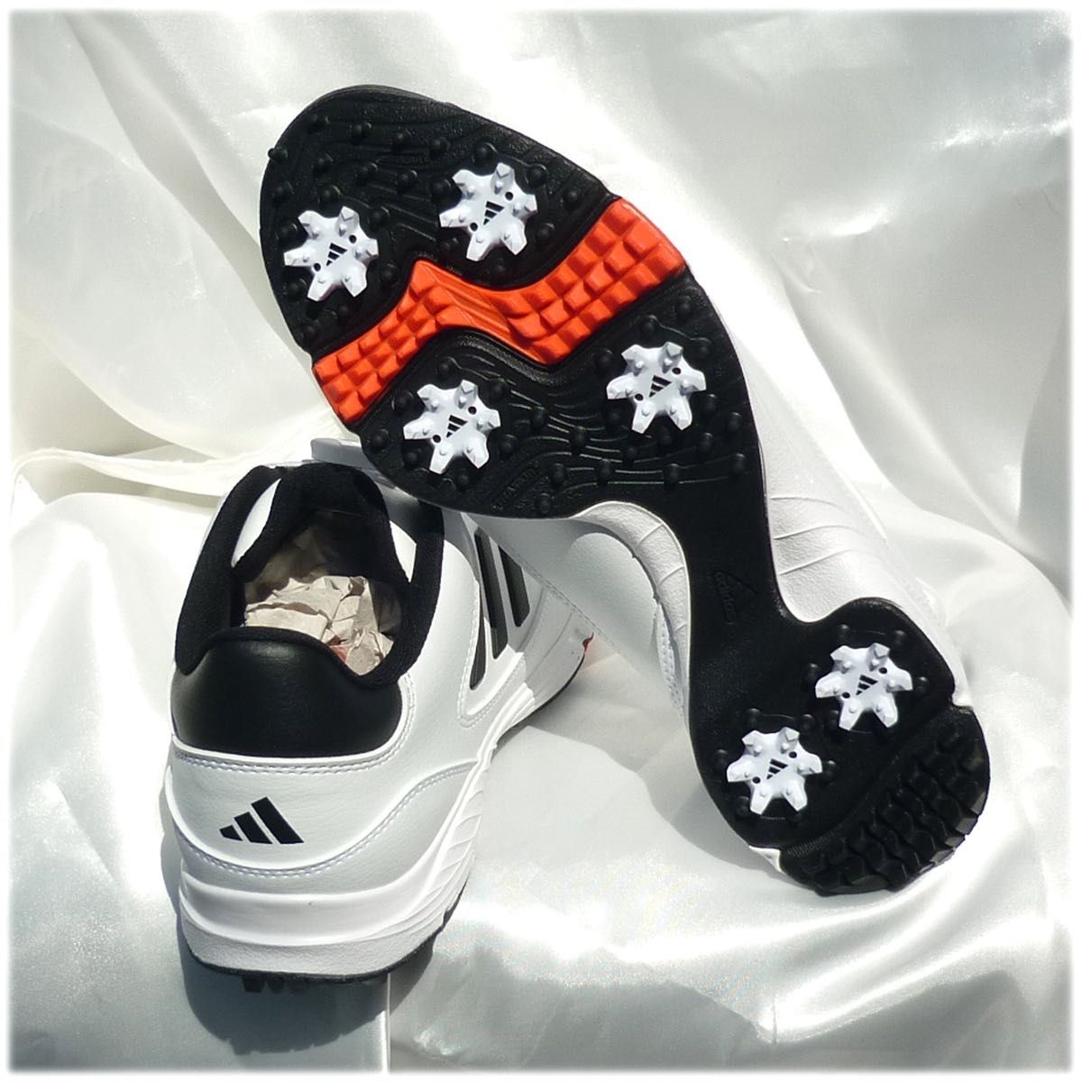 新品27cm アディダスゴルフ adidasGOLF 白LITE MAX BOA 24 ダイヤル式