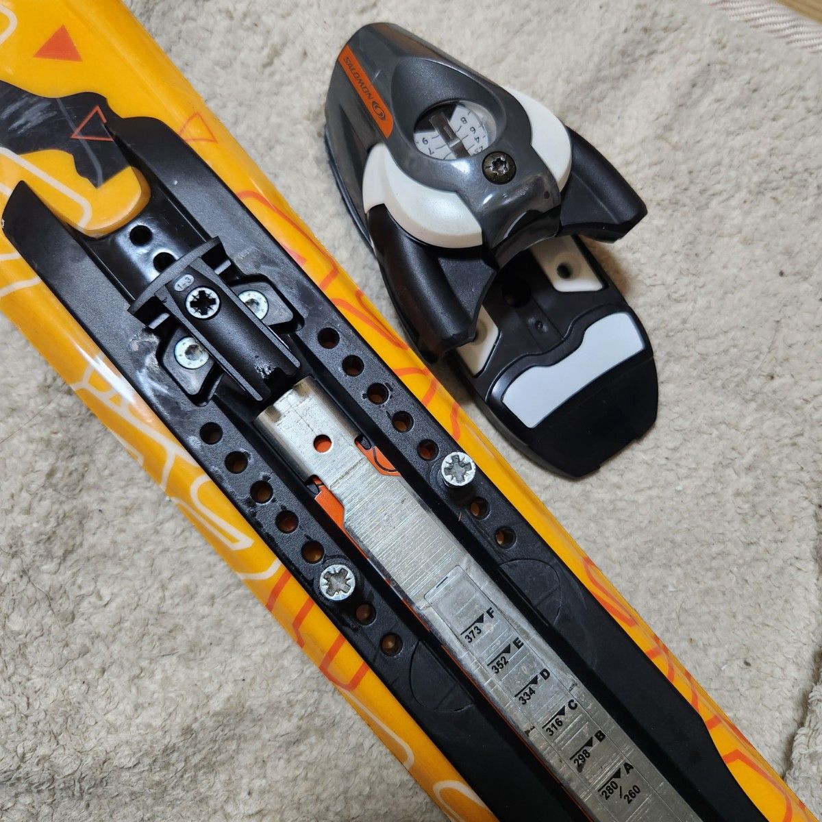 120cm ミッドスキー ケース付き ファンスキー スキー板 ショートスキー