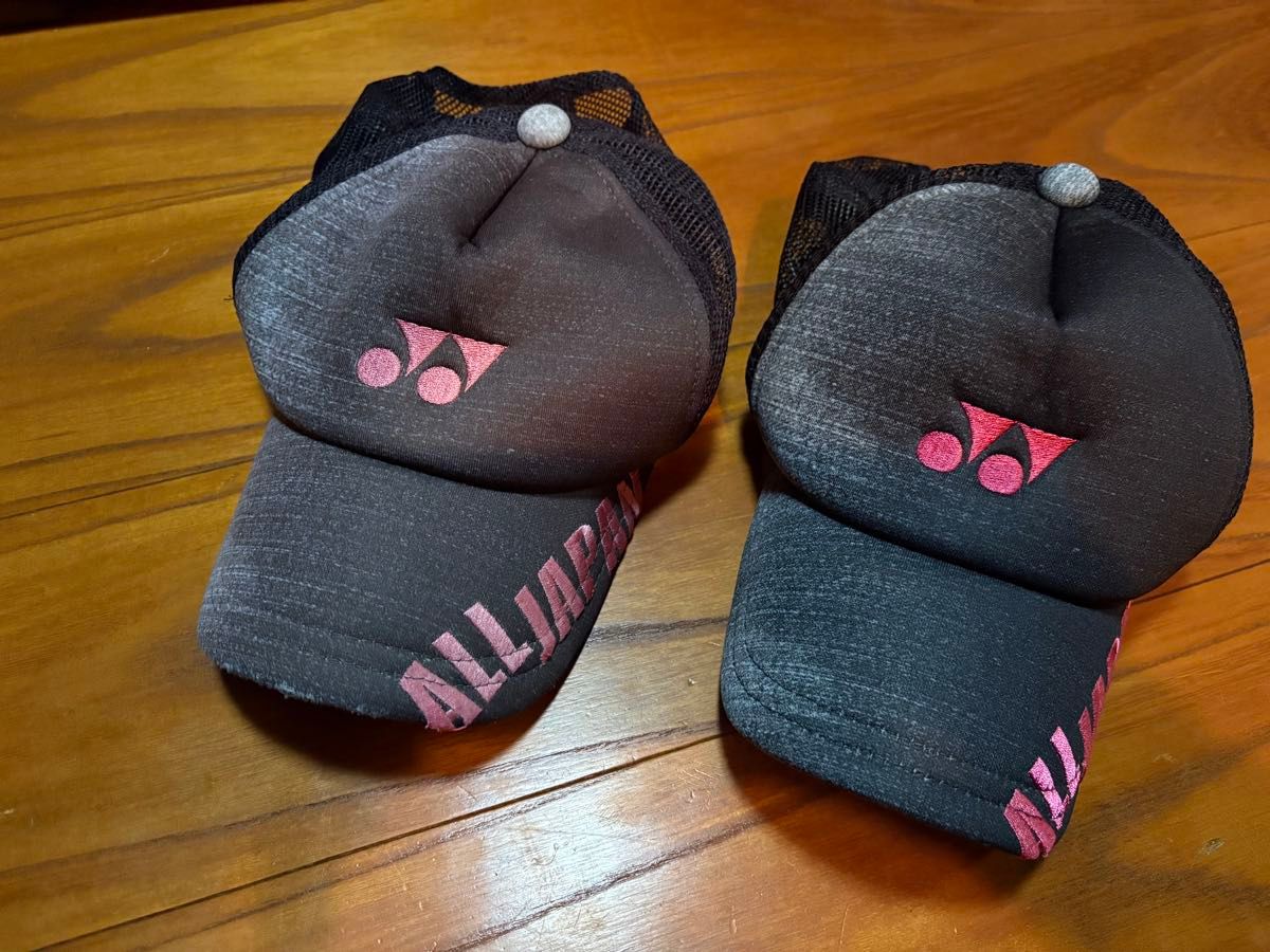 限定YONEX デニム ブラックピンク キャップ ALL JAPANインターハイ