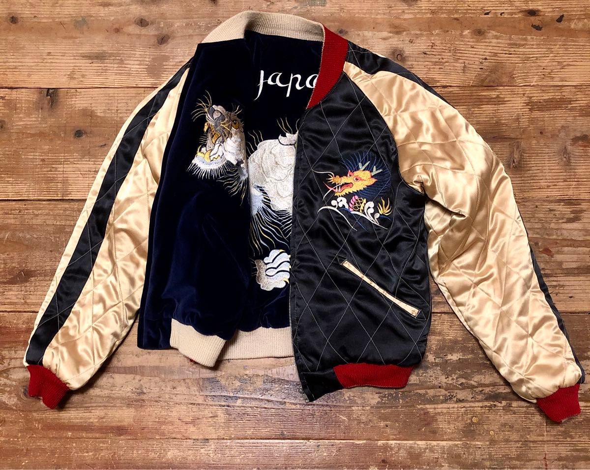 Mサイズ テーラー東洋 別珍 スカジャン 白虎 M品番18427 TIGER HEAD