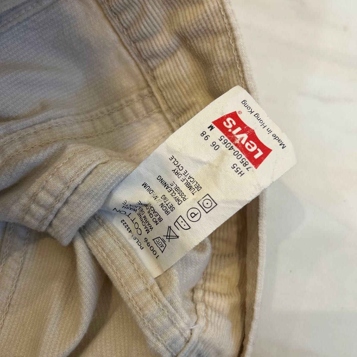 Levi's リーバイス ホワイトタブ コーデュロイジャケット 90s ホワイト