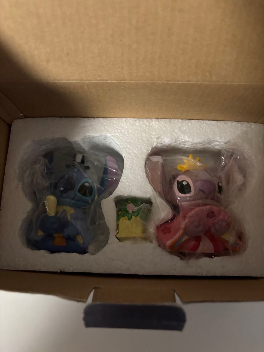 陶器製 スティッチ＆エンジェル おひな様 雛人形 ディズニー