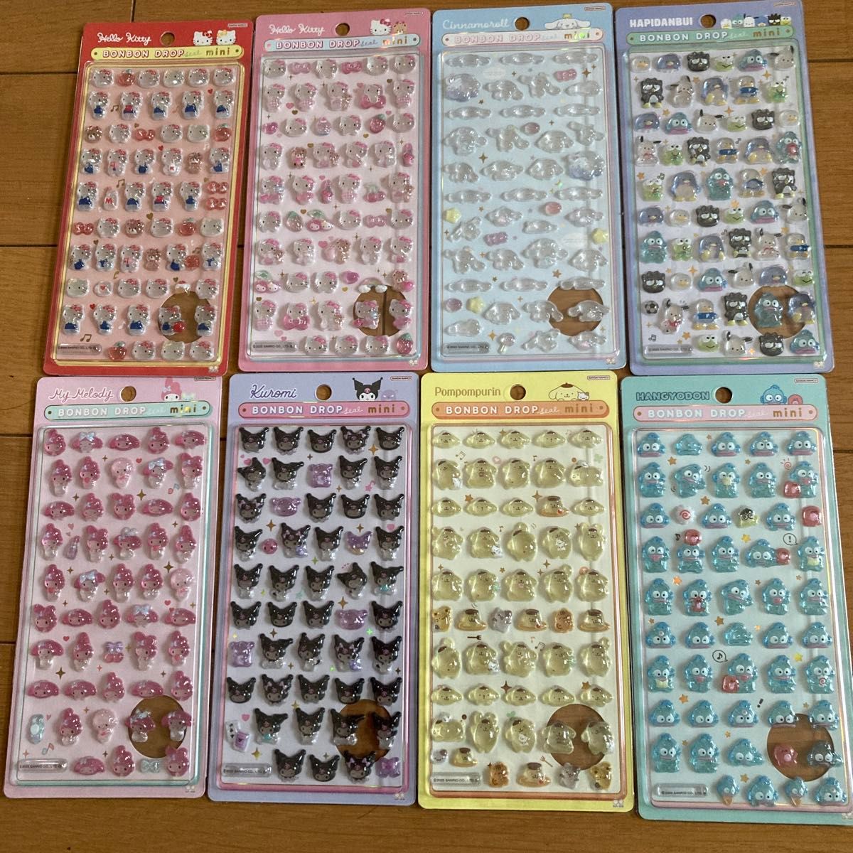 サンリオ ボンボンドロップシールmini 8種コンプリートセット｜Yahoo