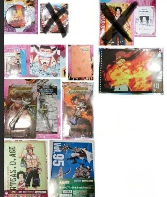 バラ可 ONEPIECE ワンピース エース サボ 白ひげ ラグナシア 缶バッジ