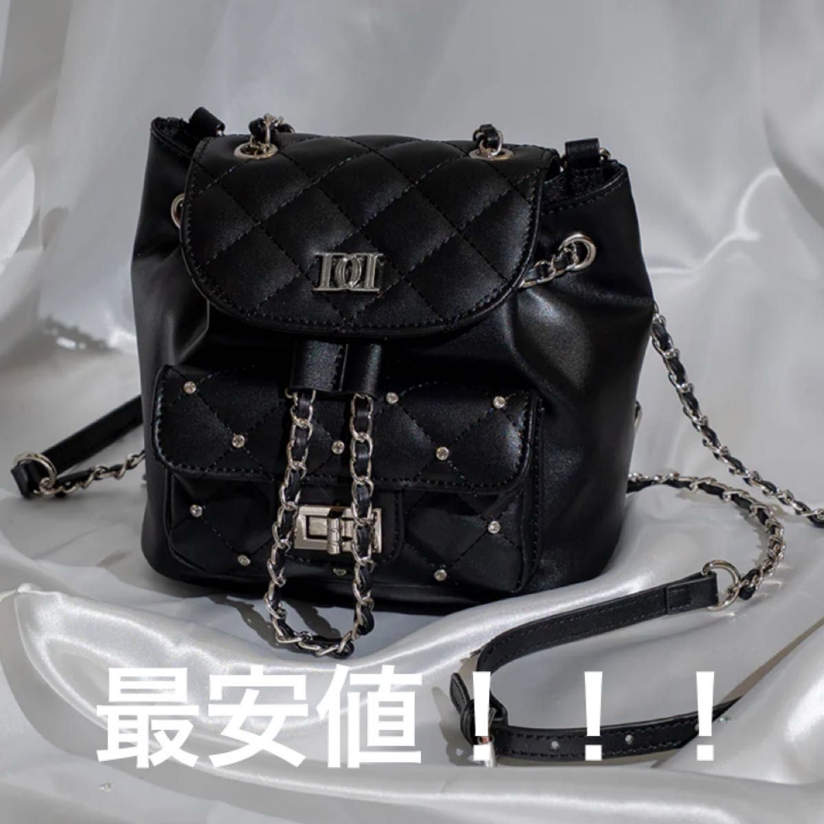 Darich キルティングビジューミニリュック ブラック｜Yahoo!フリマ（旧