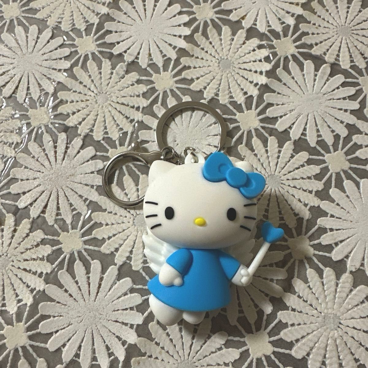 ハローキティ サンリオ キティ ストラップ キーホルダー 水色