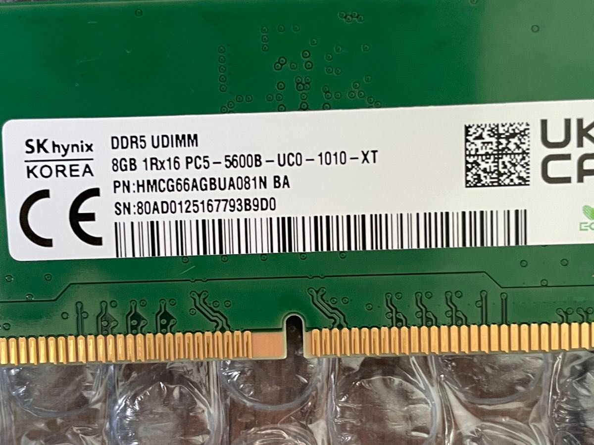 SK hynix DDR5-5600 8GB 2枚組 計16GB｜Yahoo!フリマ（旧PayPayフリマ）
