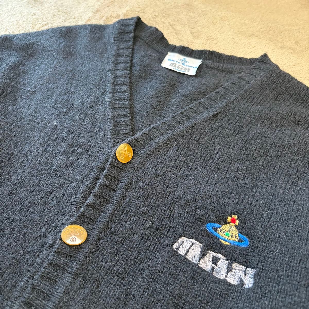 極稀少】Vivienne Westwood MAN 90'sロゴ カーディガン ヴィヴィアン